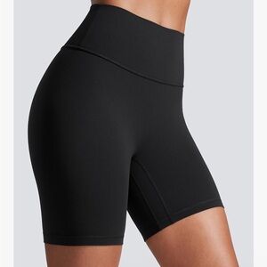 CRZ YOGA Womens ButterLuxe Biker Shorts - Black